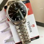 Swiss Quality Copy Tudor Geneve Ultra-thin Citizen 8215 Watches Stainless Steel Black Dial